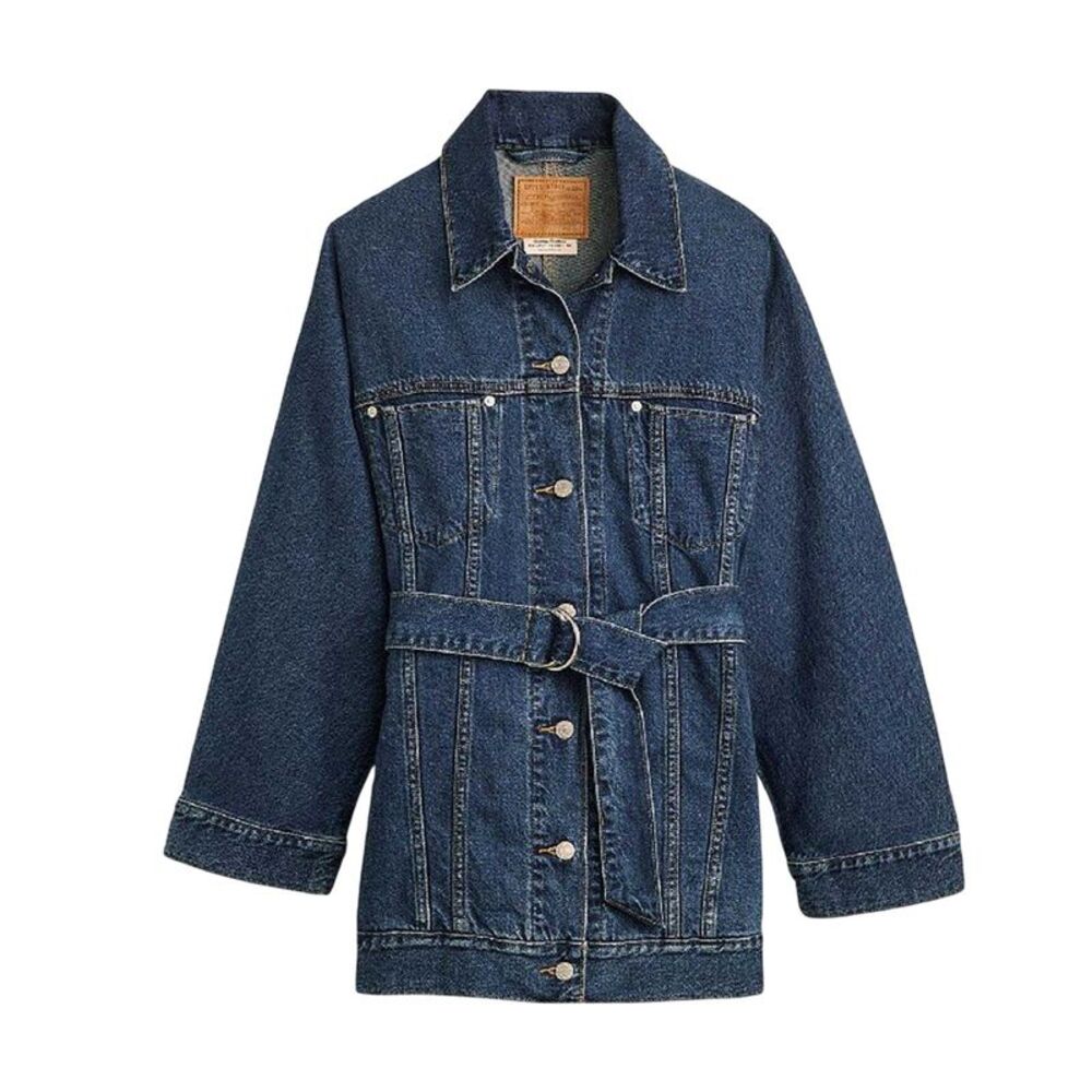 Levis Womens/Ladies Denim Flap Pocket Trucker Jacket / Denim